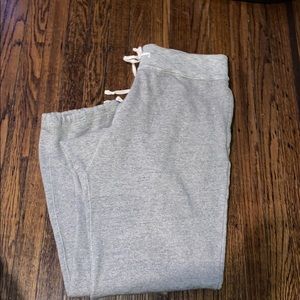 Grey Double RL Sweat Pants.